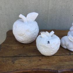 Landelijke decoratie : 2 appels, 3 konijnen
