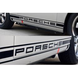 Porsche logo striping stickers